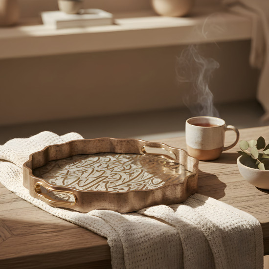 Wooden Tray Set 2 Pcs